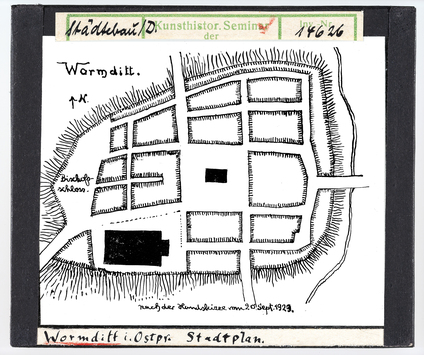 Vorschaubild Wormditt: Stadtplan 